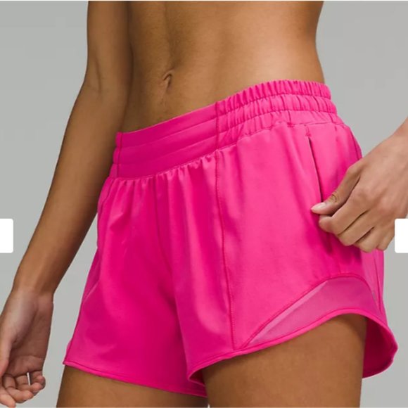 NEW Hotty Hot Low-Rise Lined Short 4" Sonic Pink Size 6 - Picture 2 of 2